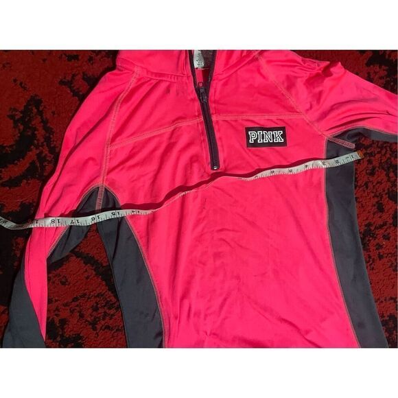 Womens Victoria Secrets PINK Halp Zip Shirt SZ XS - Picture 15 of 16